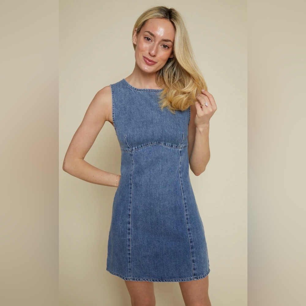 ZARA - Denim mini dress